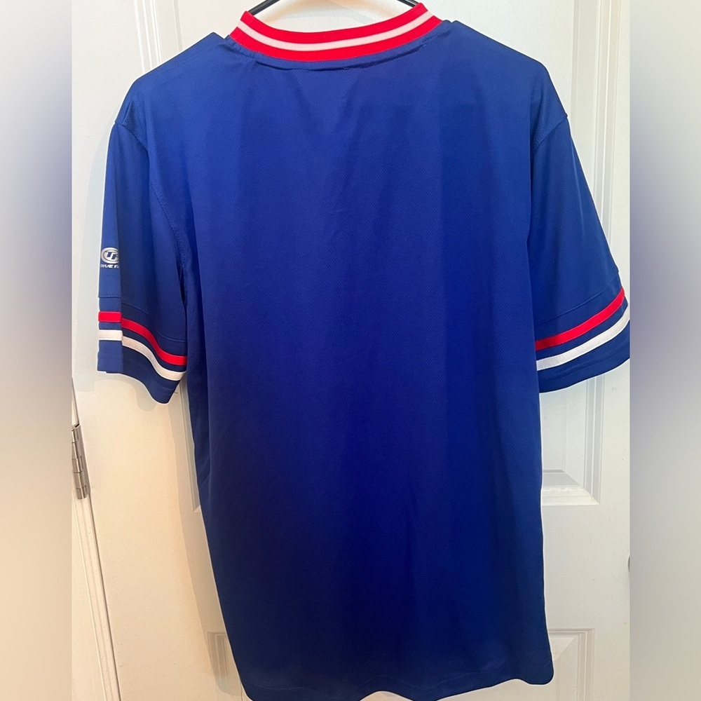 Chicago Cubs True Fan Jersey V-Neck Mens Large MLB blokecore baseball sporty - Picture 2 of 5